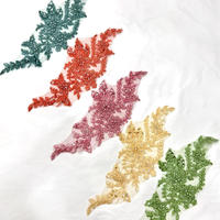 Vente chaude : Bordure en dentelle 100 % polyester, couleurs personnalisées, sequins, perles et broderies de luxe pour mariage