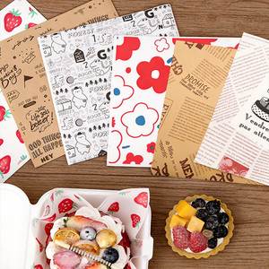 Papel de Envolver para Alimentos con Logotipo Personalizado, Recubierto de PE, Desechable, Resistente a la Grasa, para Comida Rápida, Deli, Sándwiches y Hamburguesas - Product Image 1