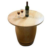 Ensemble de table tonneau de chêne en bois blanc de haute qualité avec logo personnalisé
