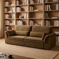 Verstellbares Doppel-Schlafsofa Neuer Split-Stil Lazy Futon für Büro & Wohnzimmer Stoff Faltbar & Ausziehbar für Schlafzimmer
