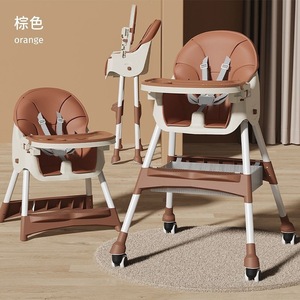 Chaise haute multifonctionnelle pour bébé, chaise d'alimentation 3 en 1 pour enfants - Product Image 1