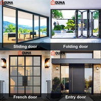 Ventana Abatible de Estilo Americano OUNA, Ventana Abatible con Doble Vidrio Templado Antihuracanes, Ventana Abatible con Marco de Aluminio NFRC