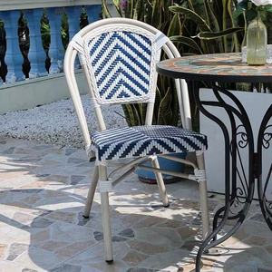 Chaise en rotin à prix réduit, mobilier d'extérieur pour restaurant, bar, café, ensemble de chaises et table de bistrot <span class=keywords><strong>parisien</strong></span> - Product Image 4