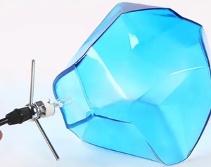 Iluminación Hotel Mesita de noche Lámpara colgante de cristal de color decorativo Luz colgante de cristal de oro rosa - Product Image 3