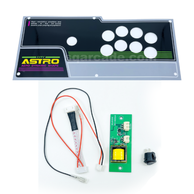 NEW ステンレスコントロールパネル AstroCity 1プレイヤー用アーケード