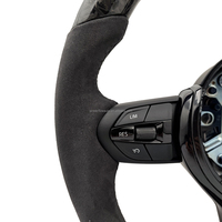 Volant en carbone forgé de style manuel avec LED pour BMW F10 F11 F15 F16 F20 F21 F22 F30 F31 F32 F33 F34 F35 F36 M3 F80