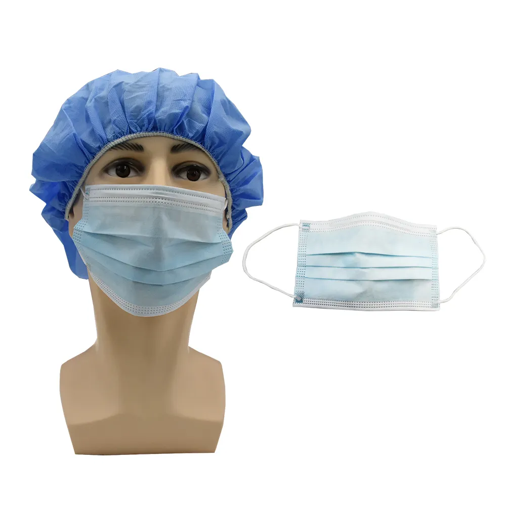 Seviye 3 maske çin fabrika tek kullanımlık yüz maskesi yüksek kaliteli nefes kulak askısı tıbbi yüz maskesi