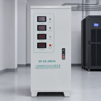 Stabilisateur de tension automatique triphasé 0,5-1000 KVA 380 V AVR, bobine 100 % cuivre pur, affichage numérique, régulateur de tension industriel