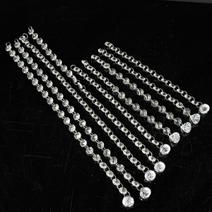 Catena di Perle Ottagonali in Cristallo Trasparente 30cm 50cm per Decorazioni di Matrimoni e Feste MH-DS0423 - Product Image 3