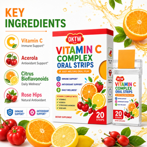 Bandes orales de Vitamine C Complexe à Marque Blanche pour le Soutien Immunitaire, à Dissolution Rapide, Fourniture OEM - Product Image 1