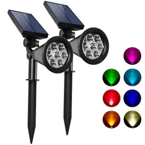 Projecteur solaire étanche pour jardin, éclairage extérieur, lampe solaire pour pelouse, projecteur solaire pour extérieur - Product Image 1