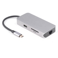 Nuevo diseño de estación de acoplamiento 11 en 1 PD100W 4K 60Hz para HDMI 1000M RJ45 Tipo-C Extensión USB 3,0 HDTV DP VGA Productos en stock