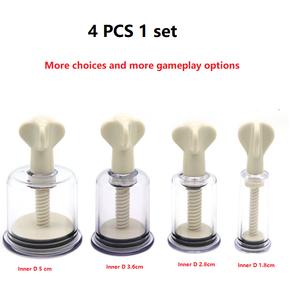4 Piezas de Copas de Succión Ajustables para Pezones y Clítoris, Bomba de Vacío, Sin Perforaciones, Juegos Sexuales BDSM, Juguetes Sexuales para Adultos para Parejas - Product Image 6