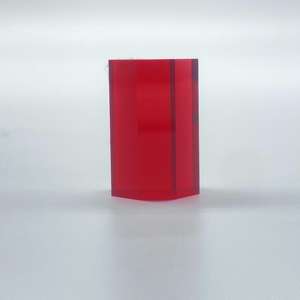 ठोस क्रिस्टल ब्लॉक कस्टम रूबी ग्लास 3 डी लेजर इनडोर/आउटडोर दीवार विभाजन प्राकृतिक रंग ग्लास होटल के लिए - Product Image 2