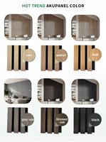 Panneau acoustique en bois naturel Akupanel, panneau acoustique en bois à lattes, absorption acoustique efficace, ignifuge, panneaux muraux acoustiques en bois à lattes
