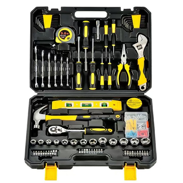 Industrial-grade Toolbox - 72-piece Set of Reinforced Steel Electric Tools for Wholesale, Home Tool Kit
