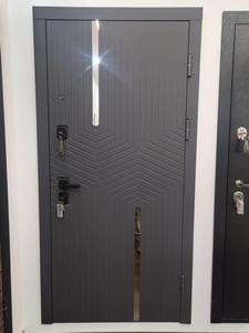 Puerta de <span class=keywords><strong>Entrada</strong></span> de Acero de Estilo Ruso para Exteriores, Impermeable, de Alta Seguridad, Material de Aleación de Aluminio, Puerta Blindada Individual - Product Image 3