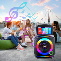 Máquina de Karaoke Portátil Android DP-1420 Sound GD-1420 con Pantalla de 10.4 Pulgadas, Altavoces Inalámbricos, Visualización de Letras, Sistema KTV Todo en Uno