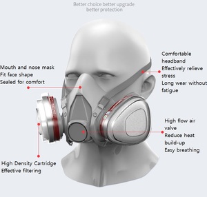 Pemasok Cina mode baru musim dingin masker setengah masker <span class=keywords><strong>Gas</strong></span> portabel sepeda motor Neoprene masker setengah wajah. - Product Image 4