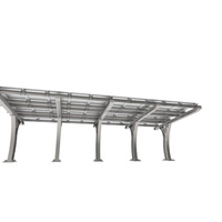 Système de stationnement photovoltaïque en structure acier en forme de Y JCHX, abri solaire pour panneaux photovoltaïques pour parking