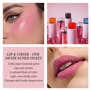 6 Colors Light Natural Fruit Jelly Powder <strong>Blusher</strong> Lip Tint <strong>Stick</strong> Makeup Brightening Waterproof Powder <strong>Blusher</strong> Lip Color <strong>Stick</strong> - Product Image 5