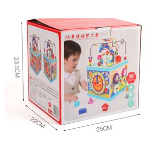 Cubo de Actividades de Madera Montessori 6 en 1, Juguetes Educativos para Niños Pequeños de 1 a 3 Años, Juego para Niños y Niñas - Product Image 5