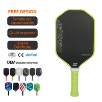 Raquette de pickleball thermoformée approuvée par l'USAPA, noyau Gen 5, en fibre de carbone et graphite durable, design léger, fabricant