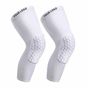 Custom Basketball Knee Pads Honeycomb Pad Non-Slip Strip Leg Knee Sleeve For Football Cycling