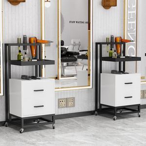 รถเข็นจัดแต่งทรงผมเคลื่อนที่คุณภาพสูง ดีไซน์ทันสมัย ทำจากไม้ สำหรับร้านเสริมสวย - Product Image 5