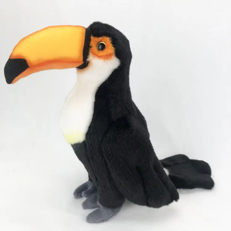 Travesseiro de pelúcia toucan macio personalizado, 30cm, travesseiro de pelúcia