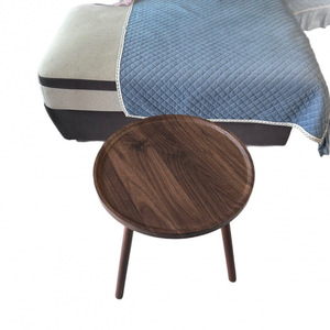 Solid wood coffee <b>table</b>, balcony sofa <b>side</b> <b>table</b>, corner <b>table</b>, simple casual artistic <b>small</b> <b>round</b> <b>table</b>, bedside <b>table</b>, tea - Product Image 1