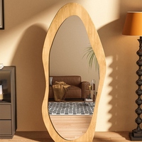 Grand miroir en verre à décor ondulé pleine longueur pour mur seul miroir de sol pour salle de bain chambre décor à la maison salon fête