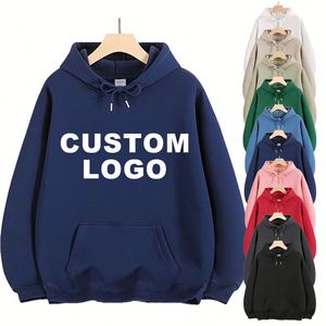 Sudadera con Capucha Deportiva Casual al por Mayor, Sudadera Térmica de Forro Polar para Invierno, Sudadera con Bolsillo Canguro, Logotipo Personalizado - Product Image 1