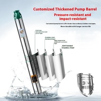 Pompe submersible Taifu en acier inoxydable pour puits profond, haute pression, grand débit, pour l'irrigation des puits et l'alimentation en eau domestique, moteur AC