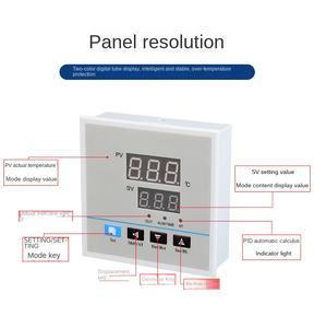ตัวควบคุมอุณหภูมิเตาอบ XRKC 96 แบบคงที่ พร้อมหน้าจอแสดงผลดิจิตอล  แบบ K และแบบ E - Product Image 3