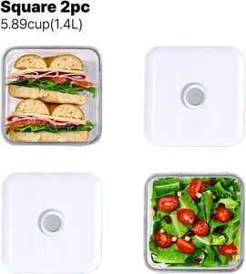 Hot Sale Vacuum Food Storage <b>Container</b> Set <b>Plastic</b> <b>Container</b> Vacuum Seal <b>Container</b> Jar Canister - Product Image 4
