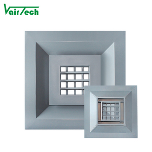 Diffuseur d'air carré en bois écologique pour CVC, personnalisé, moins de condensation, grille à double déviation pour la ventilation - Product Image 4