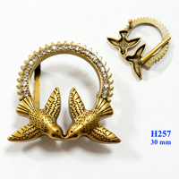Boucles de ceinture en métal couleur or clair, boucle circulaire décorative pour femmes, accessoires de ceintures de mode, 25 MM