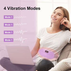 Bantalan pemanas wanita Logo gratis, dapat diisi ulang portabel pijat pinggang perut menstruasi wanita penghilang nyeri bantalan pemanas sabuk pembungkus periode pemijat - Product Image 6