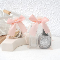 Sac cadeau en organza avec nœud multicolore, cordon de serrage, pour Noël, mariage, bonbons, cosmétiques, parfums, emballage exquis