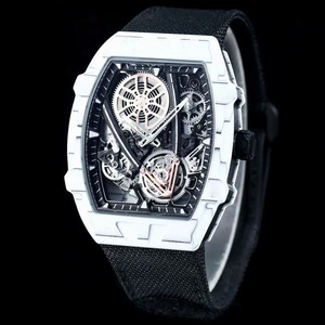 Montre-bracelet pour homme de luxe, élégante et tendance, de qualité supérieure, avec un bracelet squelette de 20 mm et un bracelet ultra-fin de 8,5 mm - Product Image 2