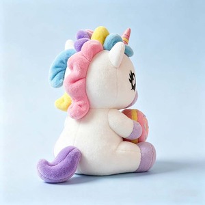 Peluche Uyeah OEM, poupée <span class=keywords><strong>en</strong></span> peluche douce, cheval de dessin animé, animal <span class=keywords><strong>en</strong></span> peluche kawaii, cadeau d'anniversaire pour enfants, <span class=keywords><strong>licorne</strong></span> arc-<span class=keywords><strong>en</strong></span>-ciel personnalisée, jouet <span class=keywords><strong>en</strong></span> peluche mignon - Product Image 3