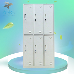Armario de Almacenamiento Moderno de Acero de 6 Puertas, Armarios para Empleados con Puertas Corredizas para Oficina, Dormitorio, Hotel, Sala de Estar, Gimnasio y Taller - Product Image 4