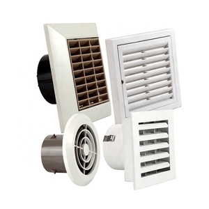 Grilles <span class=keywords><strong>de</strong></span> <span class=keywords><strong>ventilation</strong></span> carrées en plastique pour climatisation intelligente au design moderne, étanches en <span class=keywords><strong>PVC</strong></span> - Product Image 4