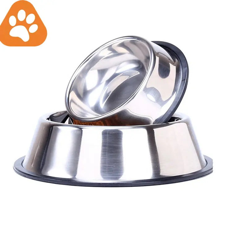 Accessori per animali domestici in acciaio per animali domestici con alimentazione per cani antiscivolo all'ingrosso personalizzati per uso quotidiano di cani