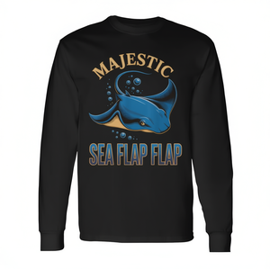 Camiseta de manga larga Majestic Sea Flap Flap Manta Ray con diseño de animales marinos - Product Image 2