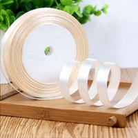 Ruban en satin vibrant de 1 cm de largeur et de couleur personnalisées pour l'emballage de boîtes cadeaux de luxe et la décoration de fêtes, 25 yards/rouleau