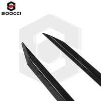 Jupes latérales en fibre de carbone sèche style MP pour BMW G90 G99 M5, séparateur de bas de caisse, spoiler, panneau latéral, lèvre de pare-chocs, pièces automobiles