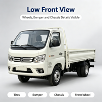 Truk Kargo Mini Baru Kabin Ganda Truk Dump Mini Truk Kargo Ringan Pengangkut Barang Pedesaan Cina