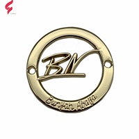 Étiquette métallique personnalisée Lihui en alliage de zinc, lavable, carrée/rectangulaire, pour vêtements de créateur, avec logo de marque, gaufrée/gravée au laser